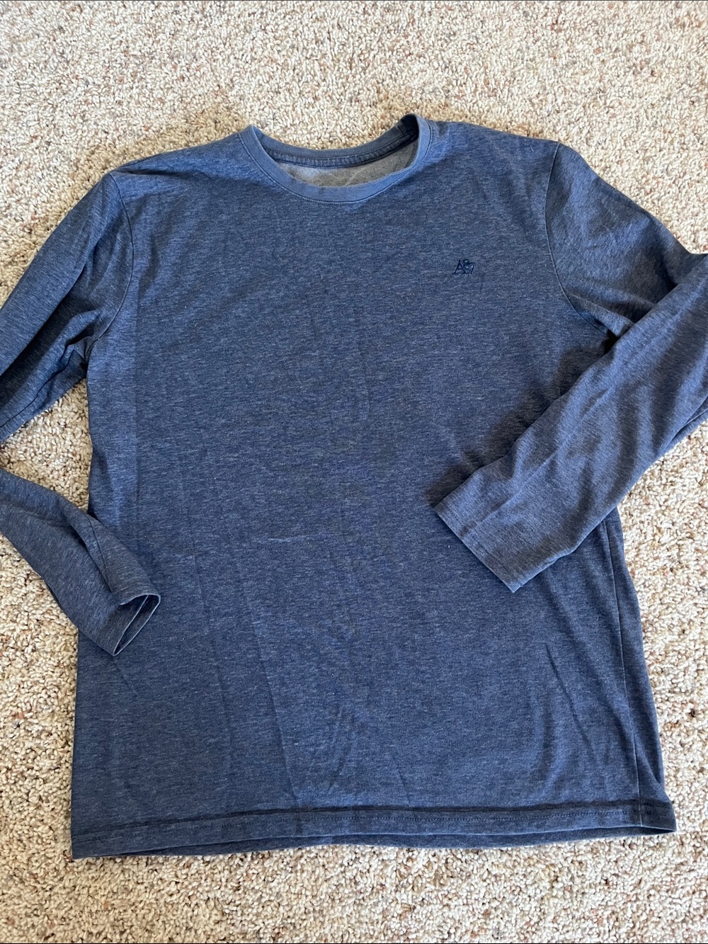 Aeropostale Men's Long Sleeve Crewneck Shirt - Blue